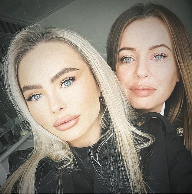 Mia's arrest became public knowledge after her mother, Danielle McKenna (right) launched a fundraiser to try and overturn the guilty verdict