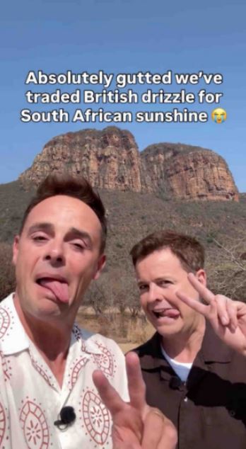 Ant McPartlin and Dec Donnelly in South Africa.