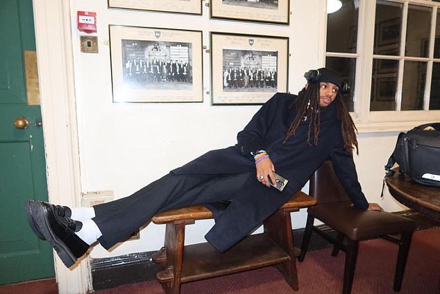 The student relaxes at the Union, where he is due to take over the prestigious presidency