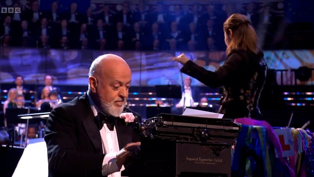 Comedian Bill Bailey made his BBC Proms debut. The 60-year-old performed Leroy Anderson's The Typewriter at Saturday's Last Night Of The Proms, playing the historic piece of office equipment as a musical instrument