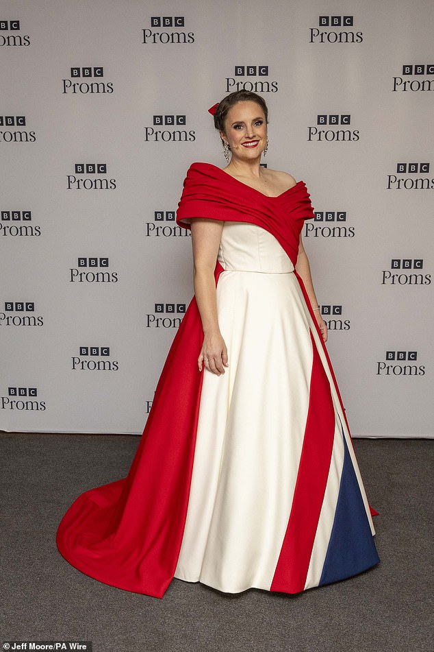 Soprano Louise Alder backstage at the Royal Albert Hall, London, at the Last Night of the Proms