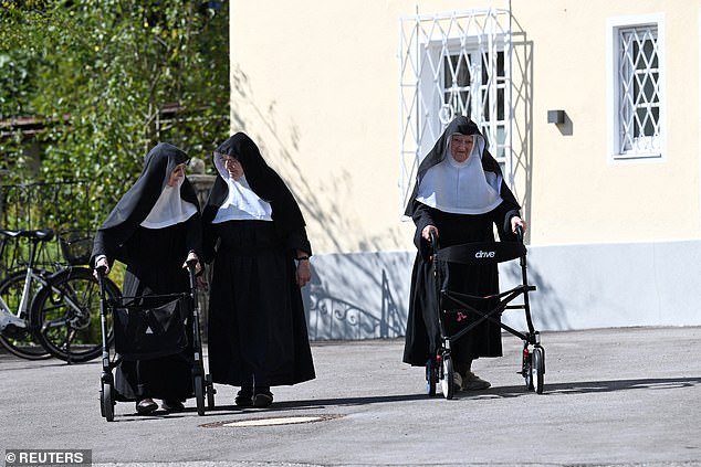 A group of former students have helped them leave their appointed Catholic retirement home to return to the castle