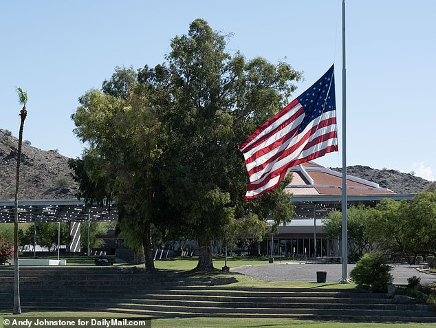 The Dream City church in Phoenix, Arizona flew their flag at half staff in tribute to Kirk