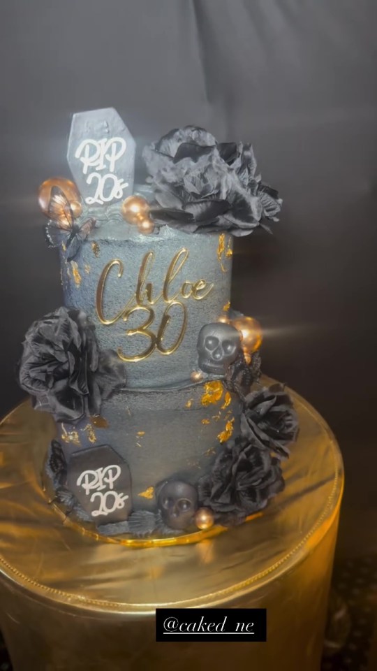 Chloe's 30th birthday cake.