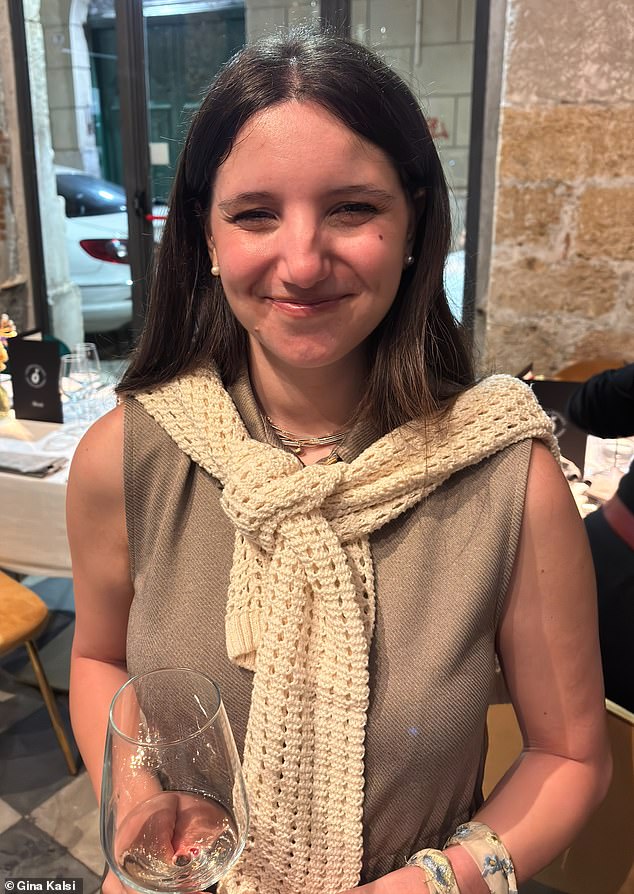 Caterina Marino, the fifth generation co-owner of Baglio Aimone, is pictured holding a wine glass