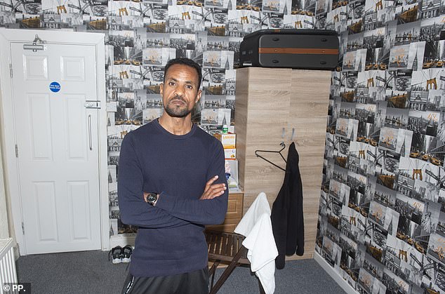 Ethiopian Nahusenay Ayalew (above) lives in a HMO in Oswaldthistle with three other men