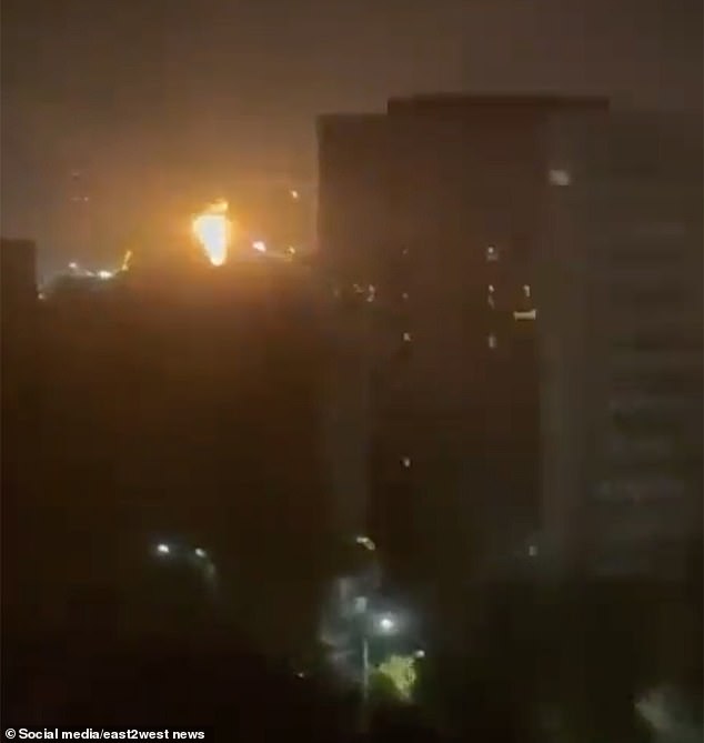 One of Russia's largest oil refineries - Kirishi, in Leningrad region - was ablaze after a Ukrainian strike