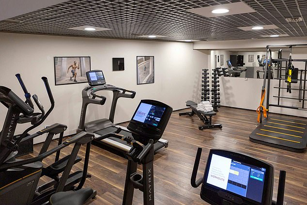 The spa area also contains a gym which is free for guests to use