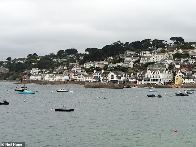 Residents have moaned that holidaymakers were a 'nightmare' and made their communities ' hell on earth'. Pictured: The Cornish town of St Mawes