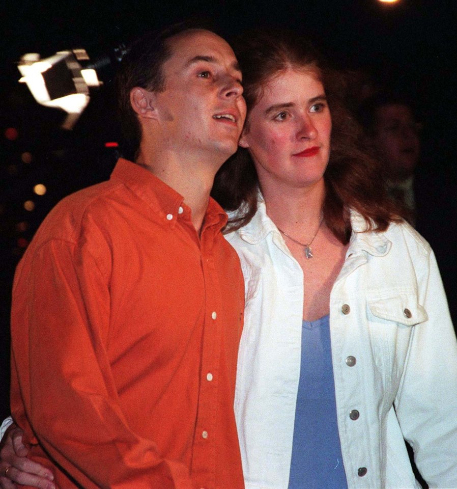 Brother of murder victim with a friend.