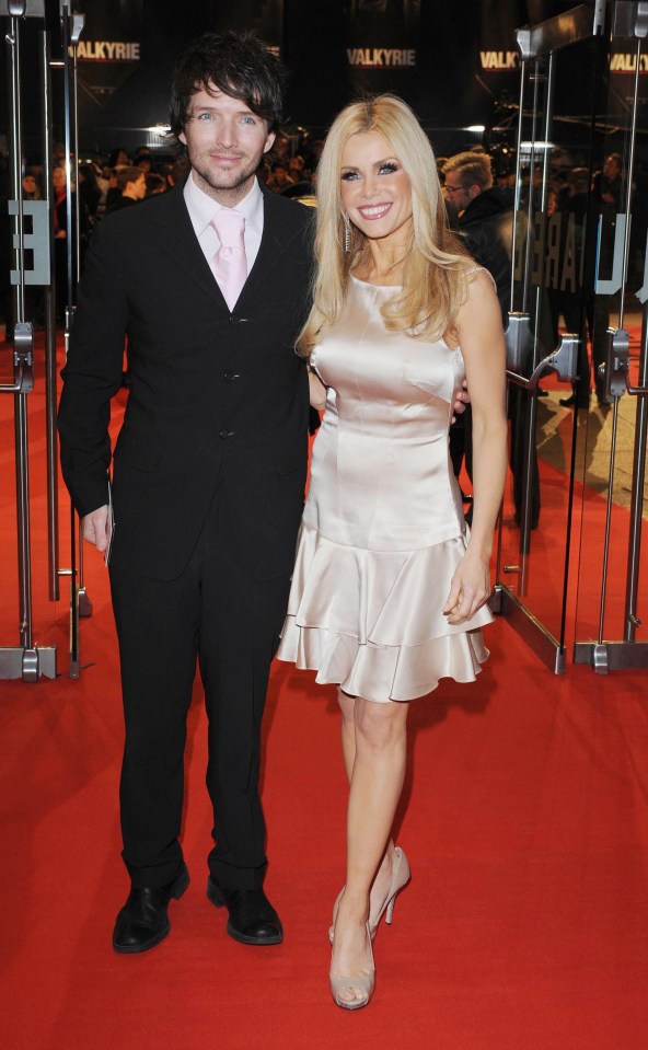 Melinda Messenger and Wayne Roberts at the Valkyrie premiere.