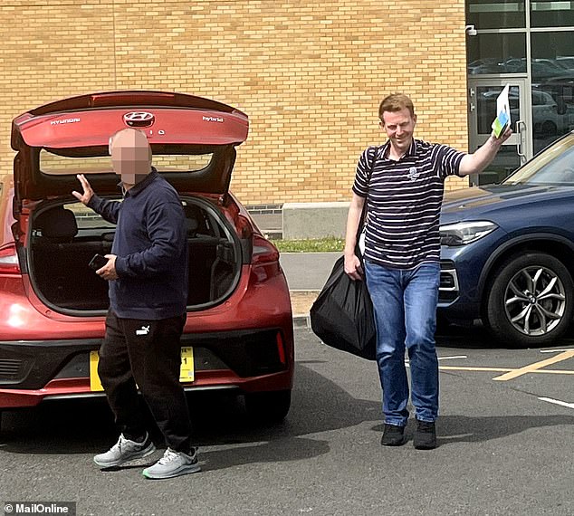Convicted stalker Alex Belfield leaves HMP Fosse Way in Leicester after serving half of his sentence in June 2025