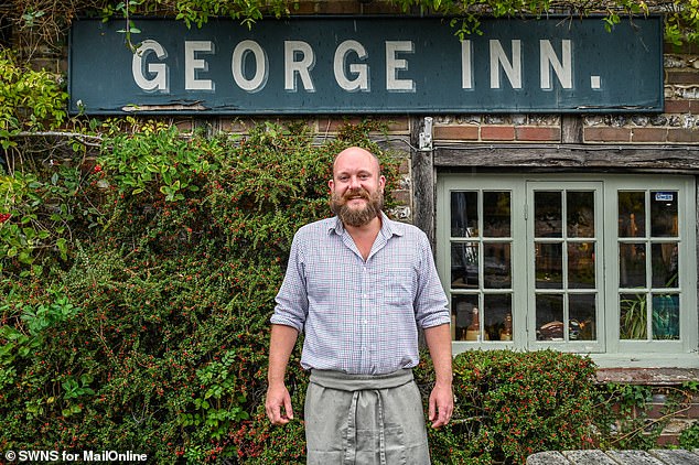 Reece Garner, 38, the landlord at The George Inn - the pub closest to the estate - says the project has been great for business since all the construction workers come to his pub after work