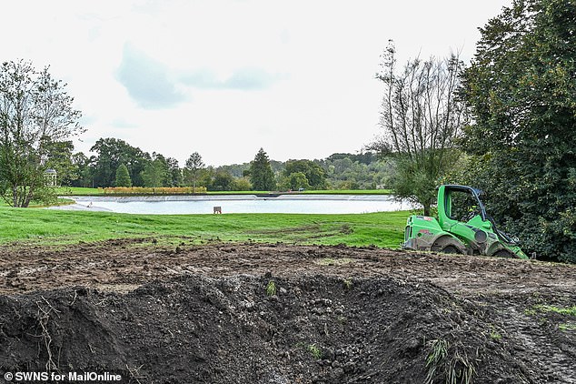 Frustrated locals told the Daily Mail they 'don't know when the project will end' while a spokesperson for Schwarzman said the project is 'expected to be completed very soon'