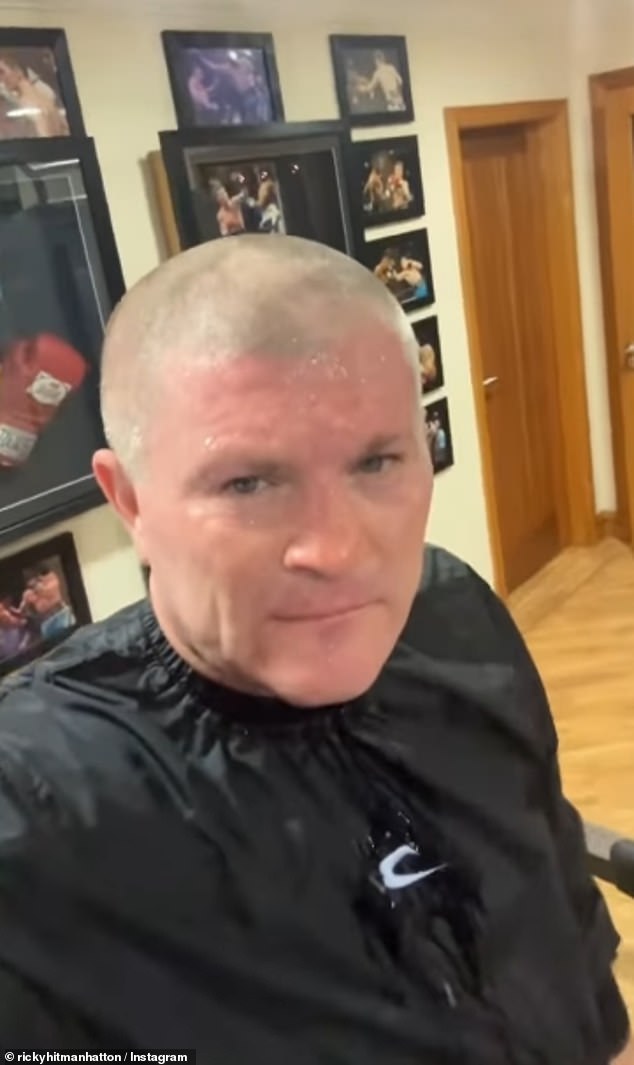 The former world champion looked in good shape in the video of him on a treadmill, with memorabilia from his fights on the walls behind him