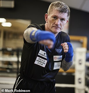 Ricky Hatton before an exhibition fight in 2022