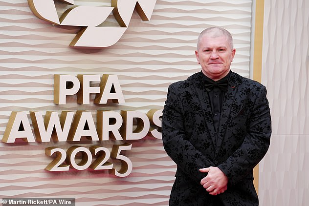 British boxing icon Ricky Hatton has died aged 46. He is pictured here at the PFA Awards 2025 at Manchester Opera House on August 19