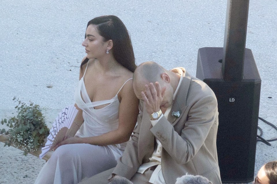 Charli XCX and George Daniel at their Italian wedding.