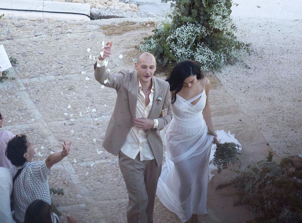 Charli XCX and George Daniel at their Italian wedding.