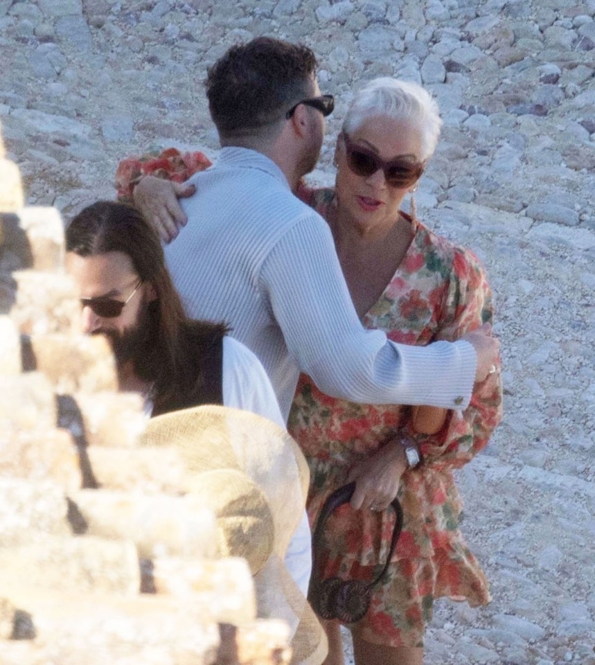 Charli XCX and George Daniel at their Italian wedding celebration.