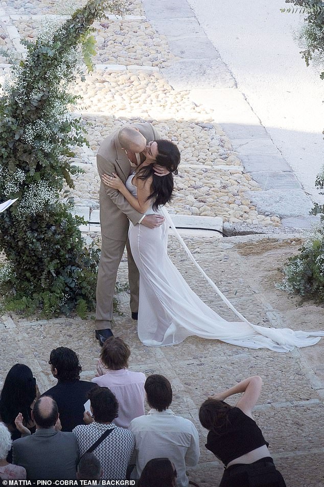 Charli and George were the picture of love and devotion, as they shared a passionate kiss at the altar after becoming husband and wife for the second time