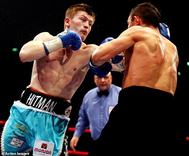 As his star rose, Mr Hatton's relationship with his parents, who encouraged him so much as a child, became more fractious. Pictured: Mr Hatton fighting Kostya Tszyu in 2005