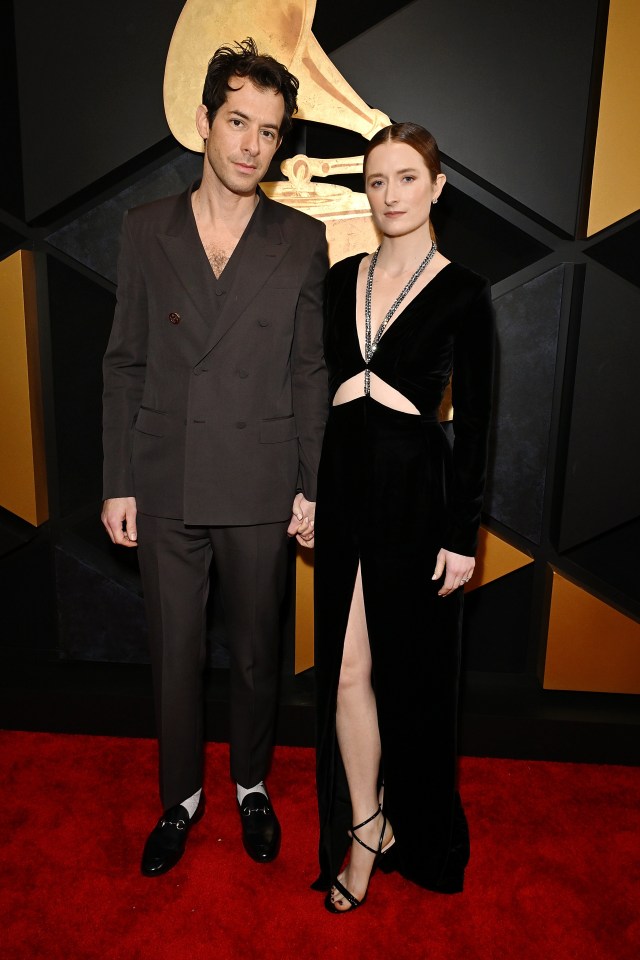 Mark Ronson and Grace Gummer at the Grammy Awards.