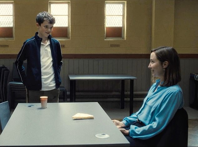 Owen Cooper as Jamie Miller with Erin Doherty as Briony Ariston in Adolescence episode three