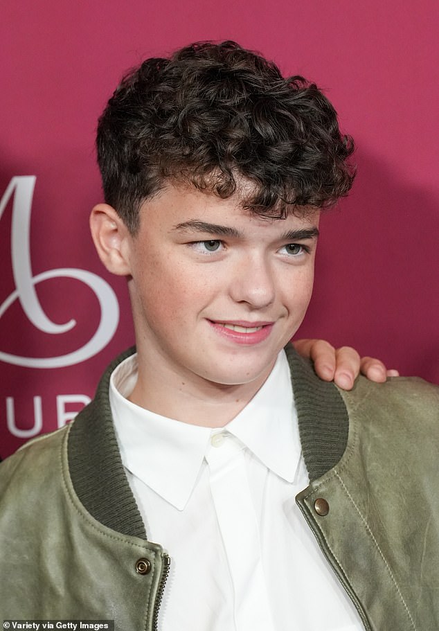 The youngster was the toast of pre-Emmy parties in Hollywood on Friday night, accompanied by his mother Noreen, a carer, and father Andy, who works in IT (Seen on Saturday)