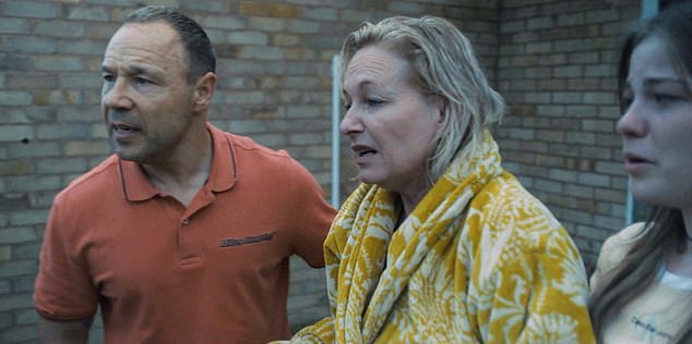 Stephen Graham and Christine Tremarco are also nominated for Emmys for their roles as Jamie's parents Eddie and Manda Miller (pictured on the show with Amelie Pease playing Jamie's sister Lisa)