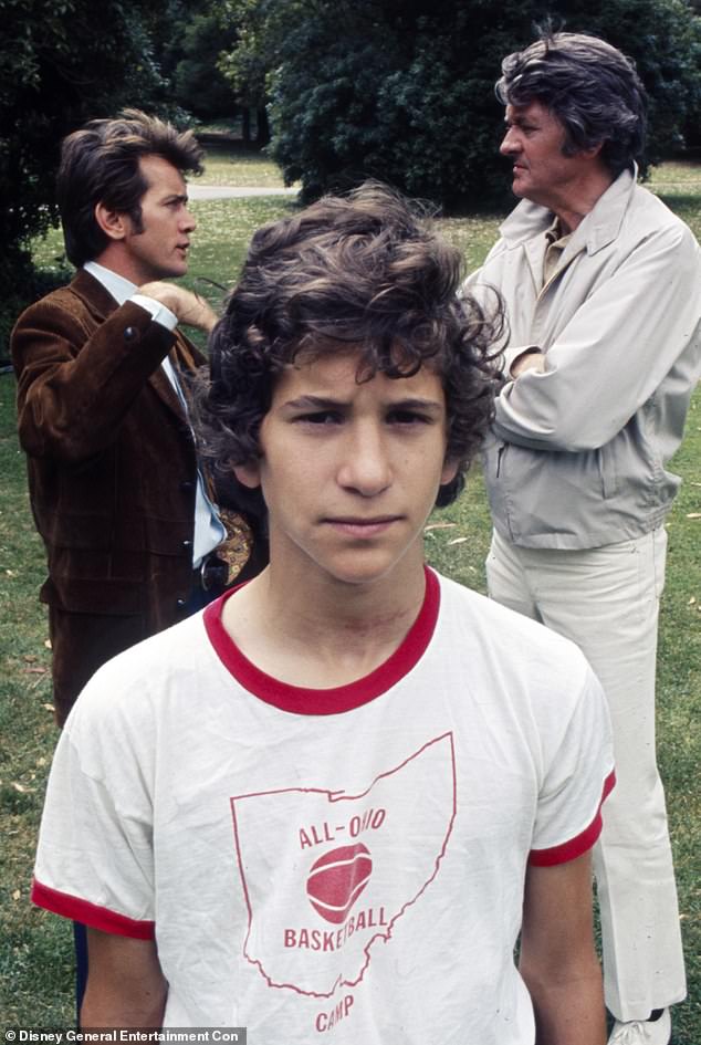 Scott Jacoby, front, with Martin Sheen (left) and Hal Holbrook in 1972's ABC TV drama That Certain Summer