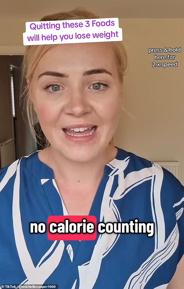 Michelle said she lost 45 pounds in 2023 without 'calorie counting' or 'starving myself' thanks to a few changes to her diet
