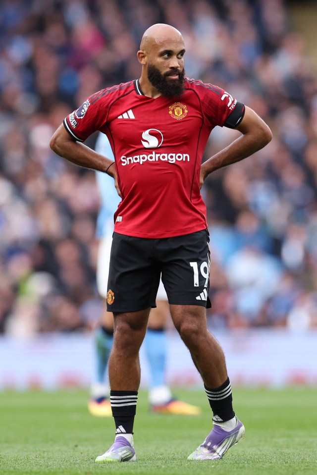 Bryan Mbeumo of Manchester United on the pitch.