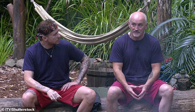 She said: ¿ I would like to see him in the I¿m A Celeb jungle but he says he never would go in the jungle (L-R) Danny Jones and Barry McGuigan during 2024's I'm A Celeb
