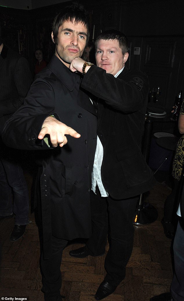 The boxing icon was found at his home in Greater Manchester on Sunday morning. His death is not being treated as suspicious (seen with Liam in 2009)