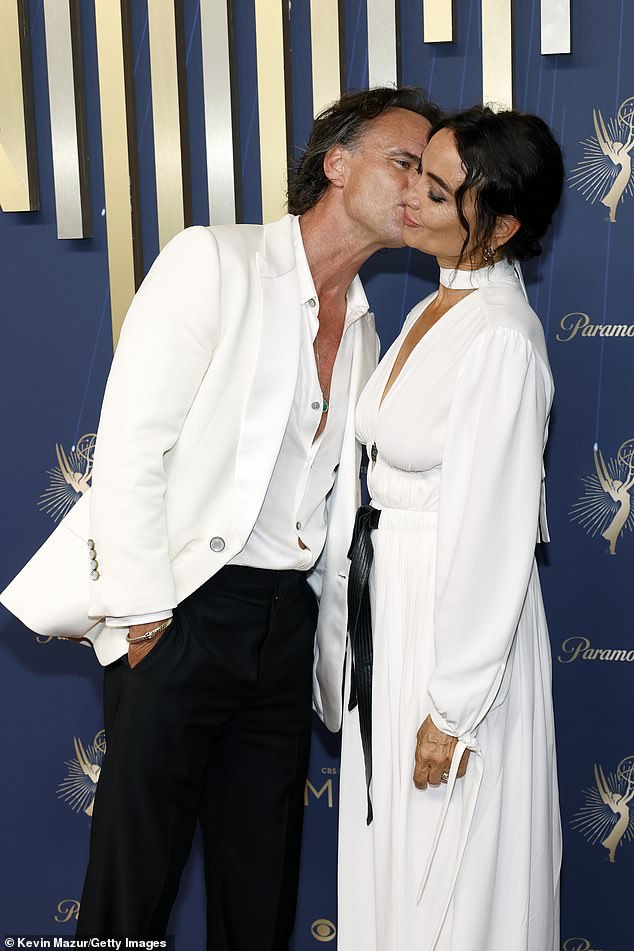 The loved-up pair enjoyed plenty of PDA on the red carpet