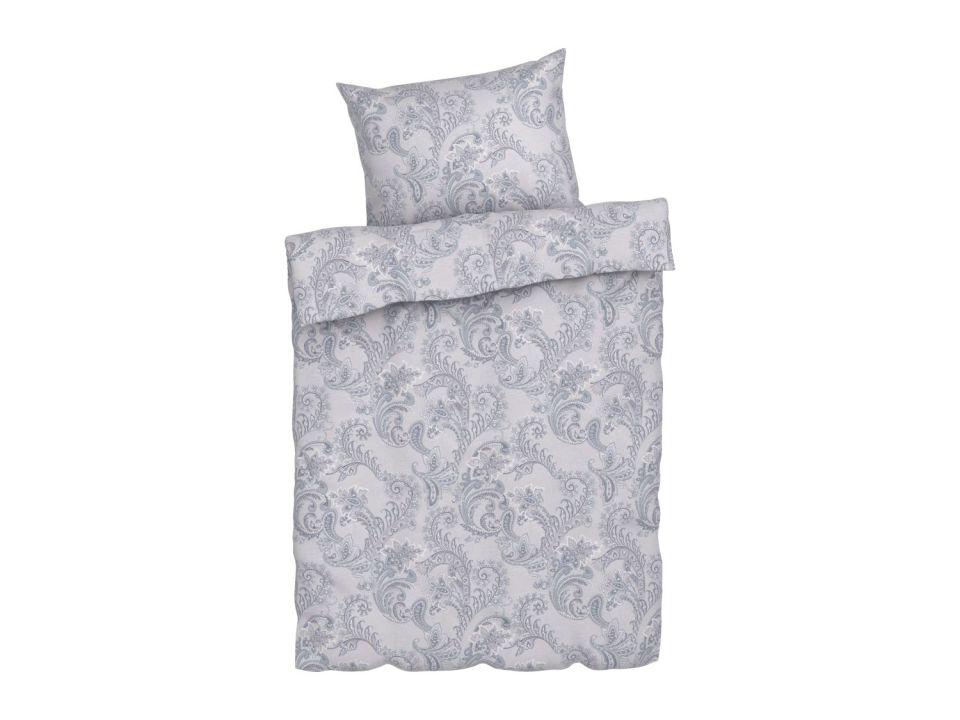 Single duvet cover set with paisley pattern.