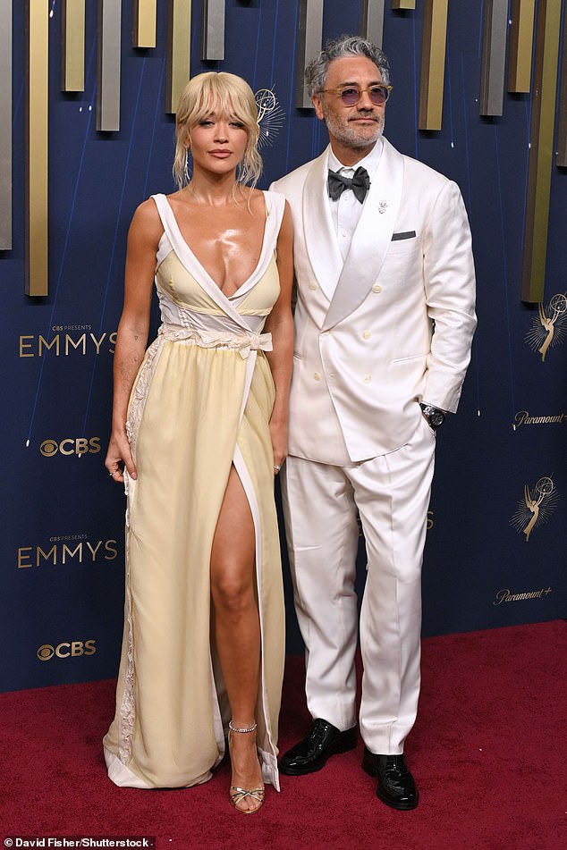 She was joined on the red carpet by her husband, director and actor Taika Waititi