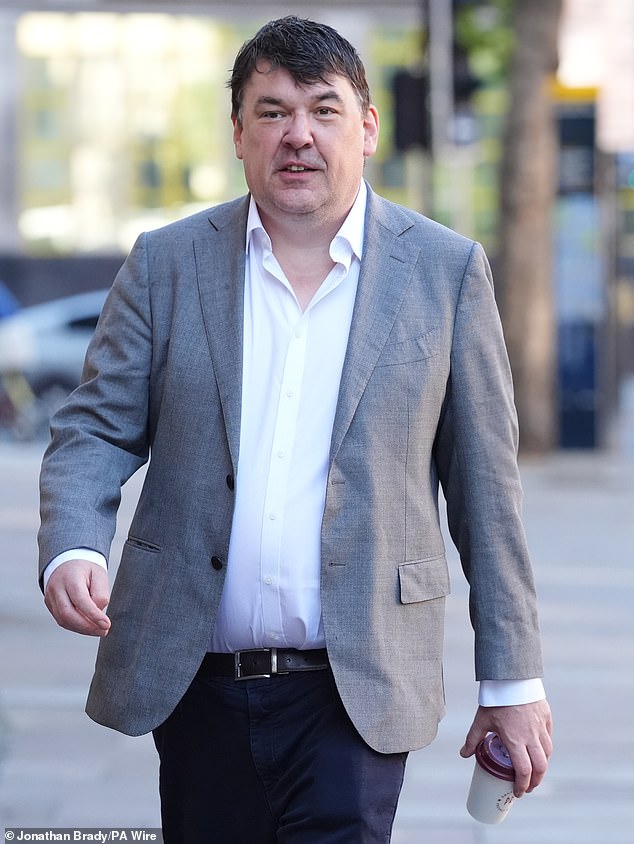 It follows the arrest of Father Ted co-creator Graham Linehan (pictured) after posts he had made on X, wherein he said: ‘If a trans-identified male is in a female-only space... Make a scene, call the cops and if all else fails, punch him in the balls'