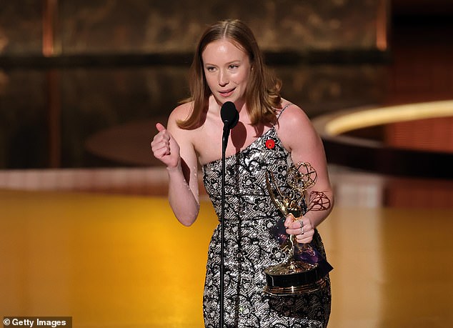 Hacks star Hannah Einbinder, after winning the honors fro Best Supporting Actress in a Comedy Series, ended her speech with the phrase, 'Free Palestine!'