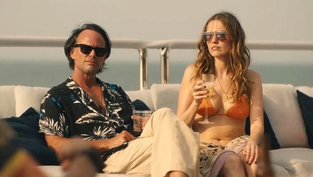 Fans will be watching for any signs of tension between Walton Goggins (L) and Aimee Lou Wood (R) after they struck up controversy after Goggins unfollowed his on-screen love interest on Instagram despite offering surprisingly effusive praise for Wood just weeks beforehand