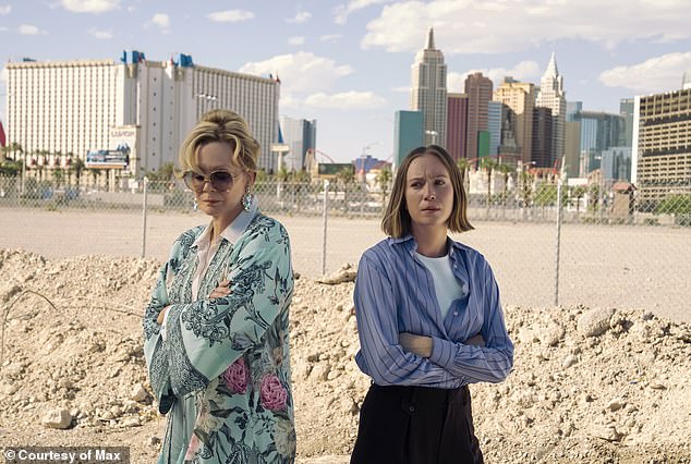 Hacks star Jean Smart (L) is in the running for another Best Actress in a Comedy win, while Hannah Einbinder (R) is competing for her fourth Best Supporting Actress nomination after losing out each previous time; still from Hacks
