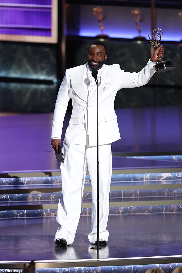 Britt's costar Tramell Tillman was also a winner as he earned Best Supporting Actor in a Drama Series
