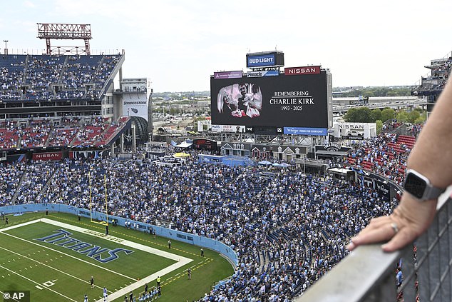 Kirk was also remembered before the Tennessee Titans played the LA Rams in Nashville