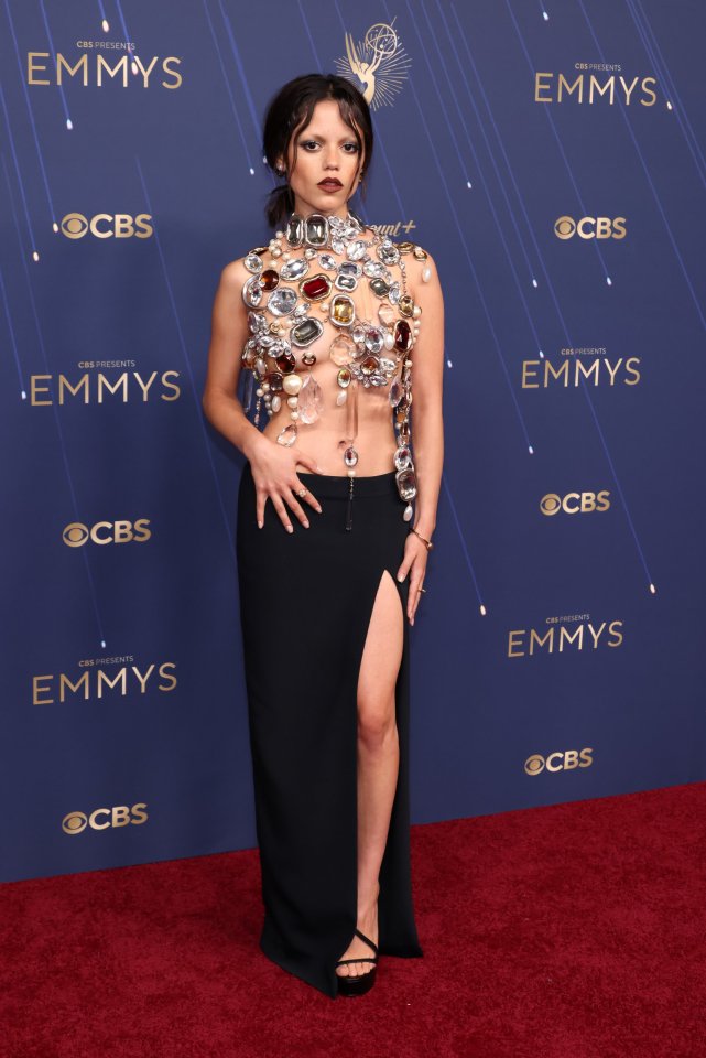 Jenna Ortega at the Emmy Awards.