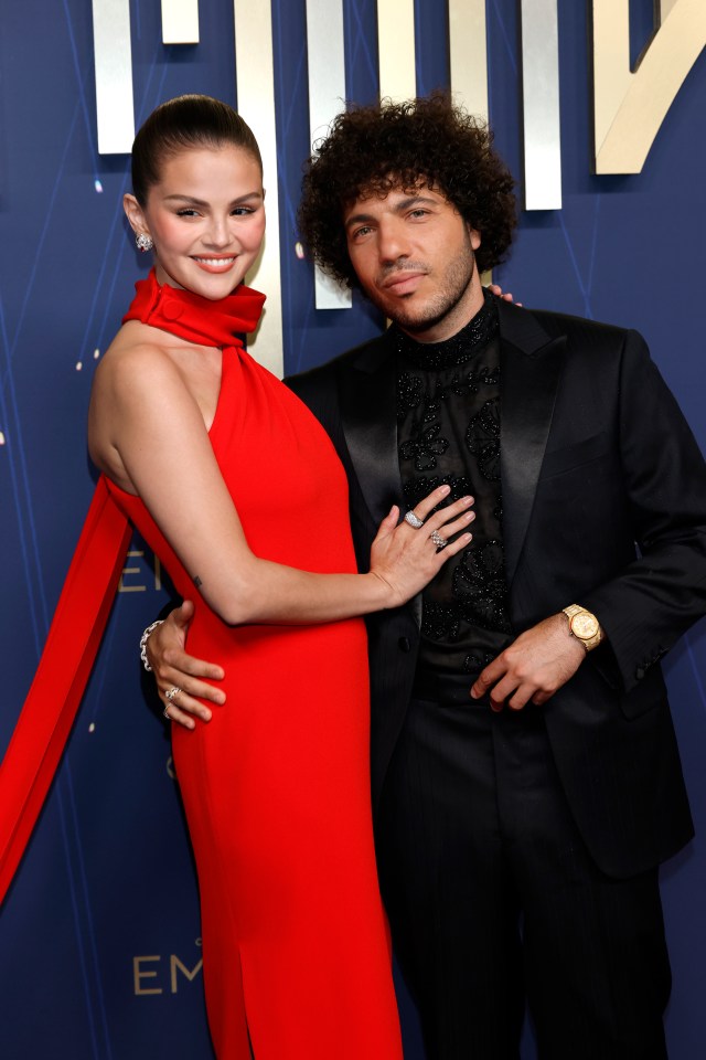 Selena Gomez and Benny Blanco at the Emmy Awards.