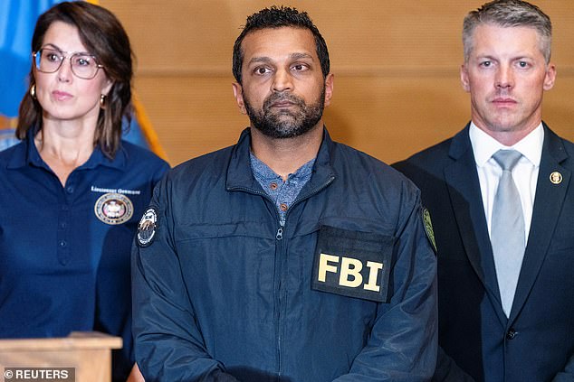 FBI Director Kash Patel attends a press conference at the Utah Valley University, after U.S. activist and commentator, Charlie Kirk, an ally of U.S. President Donald Trump, was fatally shot during an event at the university, in Orem, Utah, U.S. September 11, 2025.