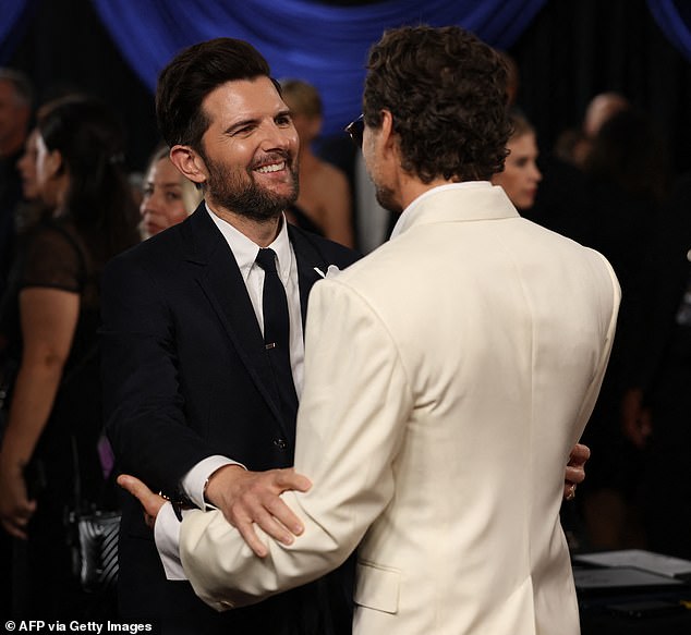 Before taking his seat in the auditorium, The Last of Us actor endured a very awkward run in with Severance star Adam Scott