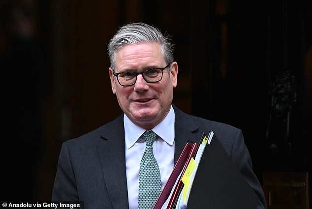 Almost all town halls raised council tax by the maximum 5 per cent this year, despite a pledge by Sir Keir Starmer (above) in 2023 to freeze it