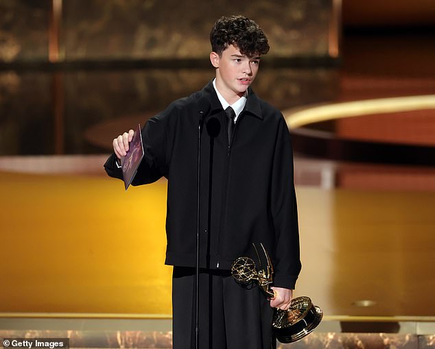 'Standing up here is just so surreal. Honestly, when I started these drama classes just a couple of years back, I didn’t expect to even be in the United States, let alone here,' he said in his acceptance speech